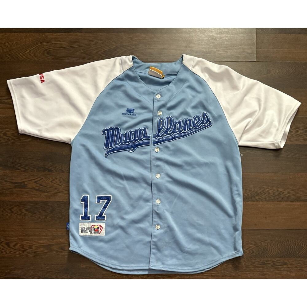 #17 MAGALLANES BASEBALL SHIRT NEW BALANCE JERSEY SIZE XL BLEMISHES SEE PHOTO
